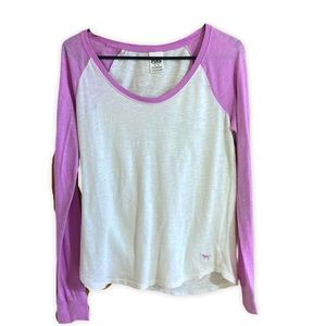 Victoria’s Secret Pink Scoop Neck Long Sleeve Tee
